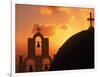 Kimisis Theotokov Church, Santorini, Greece-Walter Bibikow-Framed Photographic Print