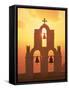 Kimisis Theotokov Church, Santorini, Greece-Walter Bibikow-Framed Stretched Canvas