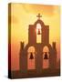 Kimisis Theotokov Church, Santorini, Greece-Walter Bibikow-Stretched Canvas