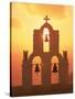 Kimisis Theotokov Church, Santorini, Greece-Walter Bibikow-Stretched Canvas