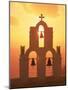 Kimisis Theotokov Church, Santorini, Greece-Walter Bibikow-Mounted Photographic Print