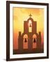 Kimisis Theotokov Church, Santorini, Greece-Walter Bibikow-Framed Photographic Print