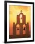 Kimisis Theotokov Church, Santorini, Greece-Walter Bibikow-Framed Photographic Print