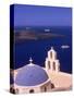 Kimisis Theotokov Church, Santorini, Greece-Walter Bibikow-Stretched Canvas