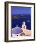 Kimisis Theotokov Church, Santorini, Greece-Walter Bibikow-Framed Photographic Print