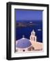 Kimisis Theotokov Church, Santorini, Greece-Walter Bibikow-Framed Photographic Print