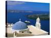 Kimisis Theotokov Church, Thira, Santorini, Cyclades Islands, Greece-Walter Bibikow-Stretched Canvas