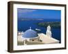 Kimisis Theotokov Church, Thira, Santorini, Cyclades Islands, Greece-Walter Bibikow-Framed Photographic Print