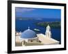 Kimisis Theotokov Church, Thira, Santorini, Cyclades Islands, Greece-Walter Bibikow-Framed Photographic Print