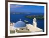 Kimisis Theotokov Church, Thira, Santorini, Cyclades Islands, Greece-Walter Bibikow-Framed Photographic Print