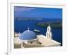 Kimisis Theotokov Church, Thira, Santorini, Cyclades Islands, Greece-Walter Bibikow-Framed Photographic Print