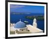 Kimisis Theotokov Church, Thira, Santorini, Cyclades Islands, Greece-Walter Bibikow-Framed Photographic Print