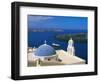 Kimisis Theotokov Church, Thira, Santorini, Cyclades Islands, Greece-Walter Bibikow-Framed Photographic Print