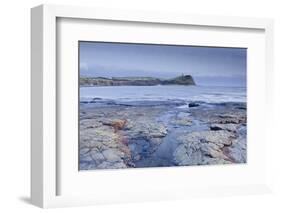 Kimmeridge Bay on the Dorset Coast at Sunset, Jurassic Coast, UNESCO Site, Dorset, England, UK-Julian Elliott-Framed Photographic Print