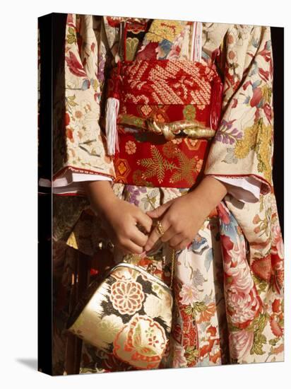 Kimono and Handbag, Traditional Dress, Japan-null-Stretched Canvas