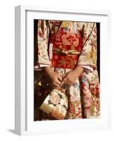 Kimono and Handbag, Traditional Dress, Japan-null-Framed Photographic Print