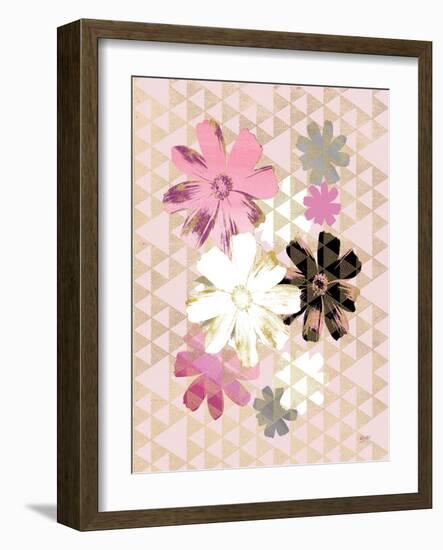 Kimono Daisies Bright 1-Bella Dos Santos-Framed Art Print