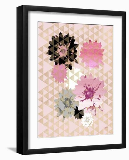 Kimono Daisies Bright 2-Bella Dos Santos-Framed Art Print