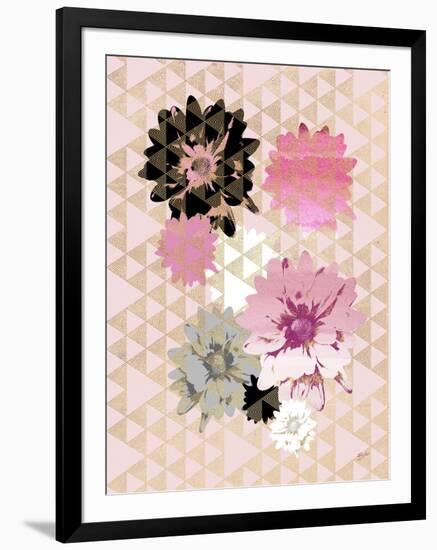 Kimono Daisies Bright 2-Bella Dos Santos-Framed Art Print