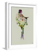 Kimono Dancer 2-NaxArt-Framed Art Print