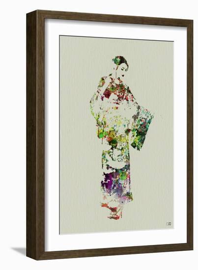 Kimono Dancer 3-NaxArt-Framed Art Print