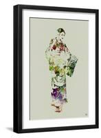 Kimono Dancer 3-NaxArt-Framed Art Print