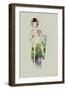 Kimono Dancer-NaxArt-Framed Art Print