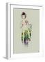 Kimono Dancer-NaxArt-Framed Art Print