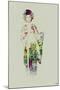 Kimono Dancer-NaxArt-Mounted Premium Giclee Print