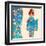 Kimono Girl-ayelet keshet-Framed Art Print