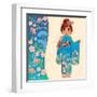 Kimono Girl-ayelet keshet-Framed Art Print