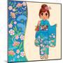 Kimono Girl-ayelet keshet-Mounted Art Print