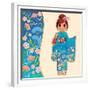 Kimono Girl-ayelet keshet-Framed Premium Giclee Print