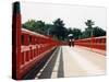 Kimono on the Bridge, Kyoto, Japan-Shin Terada-Stretched Canvas