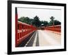 Kimono on the Bridge, Kyoto, Japan-Shin Terada-Framed Photographic Print