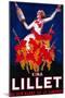 Kina Lillet Vintage Poster - Europe-Lantern Press-Mounted Premium Giclee Print