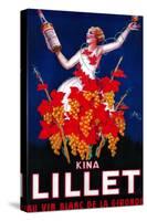 Kina Lillet Vintage Poster - Europe-Lantern Press-Stretched Canvas