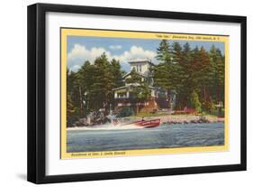 Kincaid Residence, Thousand Islands, New York-null-Framed Art Print