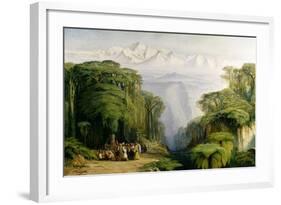 Kinchinjunga from Darjeeling, 1879-Edward Lear-Framed Giclee Print