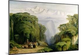 Kinchinjunga from Darjeeling, 1879-Edward Lear-Mounted Giclee Print