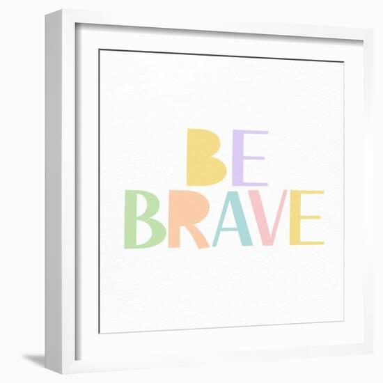 Kind and Brave 3-Kimberly Allen-Framed Art Print