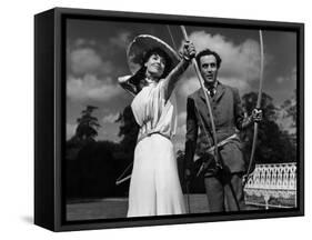 Kind Hearts And Coronets, Valerie Hobson, Dennis Price, 1949-null-Framed Stretched Canvas