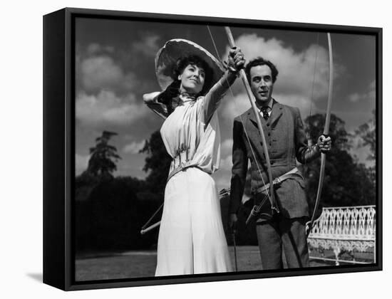 Kind Hearts And Coronets, Valerie Hobson, Dennis Price, 1949-null-Framed Stretched Canvas