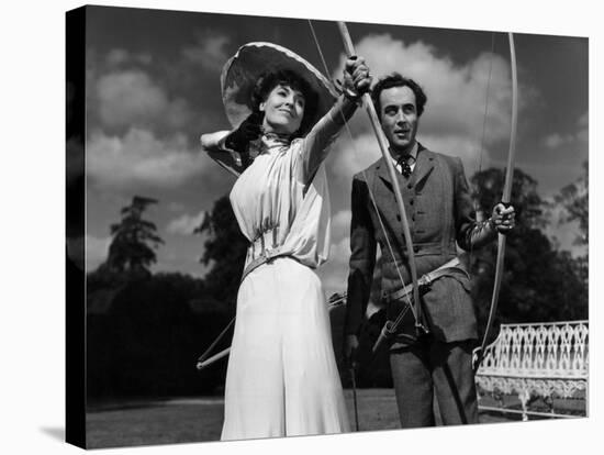 Kind Hearts And Coronets, Valerie Hobson, Dennis Price, 1949-null-Stretched Canvas