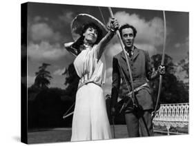 Kind Hearts And Coronets, Valerie Hobson, Dennis Price, 1949-null-Stretched Canvas