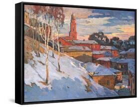 Kind On A Winter City, Oil On A Canvas-balaikin2009-Framed Stretched Canvas