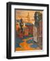 Kind On City, Oil On A Canvas-balaikin2009-Framed Art Print