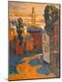 Kind On City, Oil On A Canvas-balaikin2009-Mounted Art Print