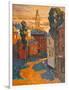 Kind On City, Oil On A Canvas-balaikin2009-Framed Art Print