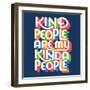 Kind People I Bright Sq-Gia Graham-Framed Art Print